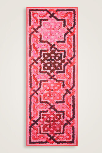 Selcuk Sun Pink Cotton Shawl - 2