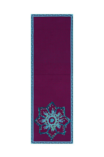 Seljuk Mosaic Long Shawl Purple 