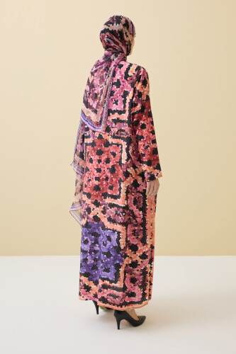 Seljuk Sun Black Crepe Silk Dress - 4