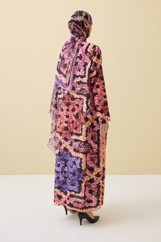 Seljuk Sun Black Crepe Silk Dress - 4