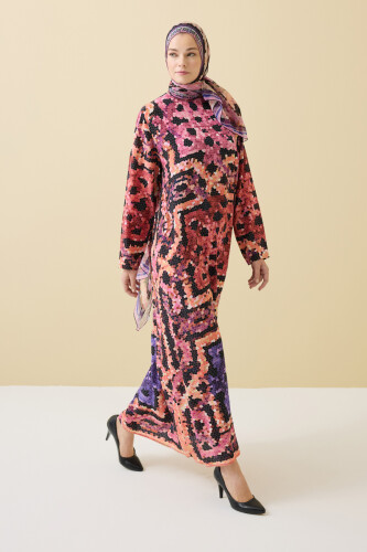 Seljuk Sun Black Crepe Silk Dress - 3