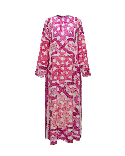 Seljuk Sun Pink Crepe Silk Dress - 2