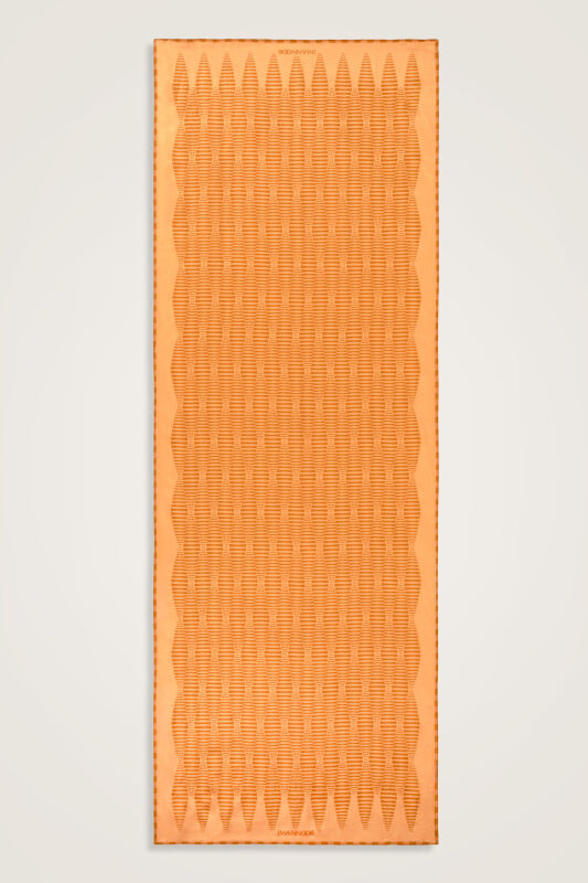 Shuttle Saffron Cotton Floss Shawl - 2