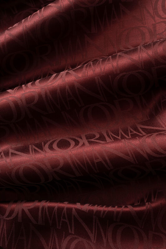 Signature I Burgundy Jacquard Shawl - 4
