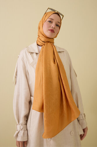 Signature I Saffron Jacquard Shawl 