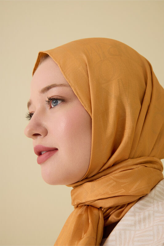 Signature I Saffron Jacquard Shawl - 6