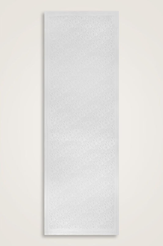 Signature I White Jacquard Shawl - 2