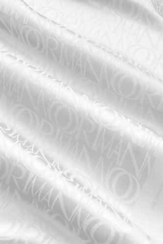 Signature I White Jacquard Shawl - 4