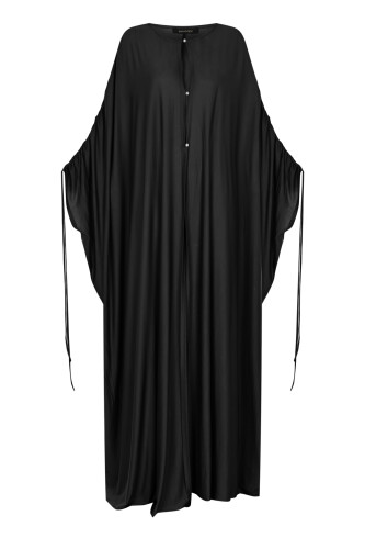 Siyah Penye Abaya 