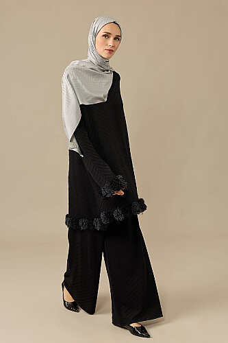 Siyah Triko Pantolon - Imannoor (1)