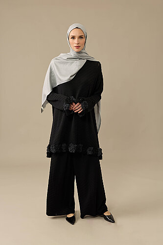 Siyah Triko Pantolon - Imannoor (3)