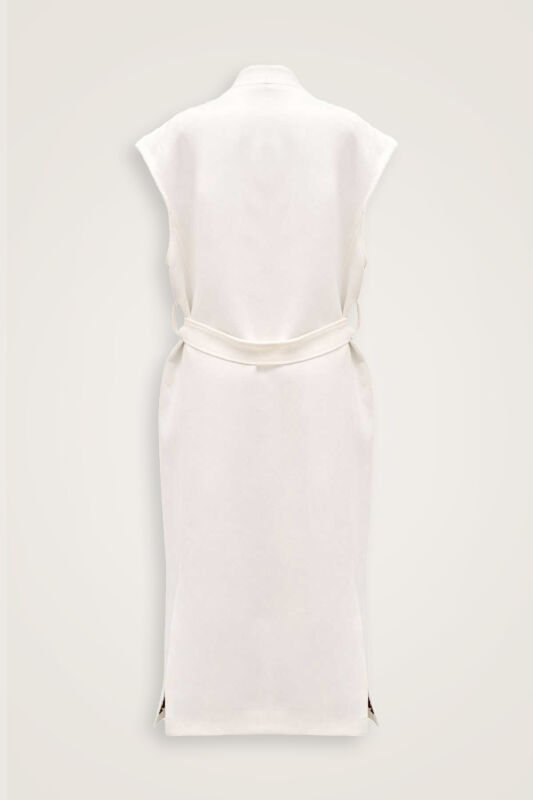 Sleveless Coat White - 6