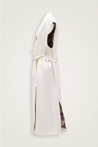 Sleveless Coat White - Imannoor (4)