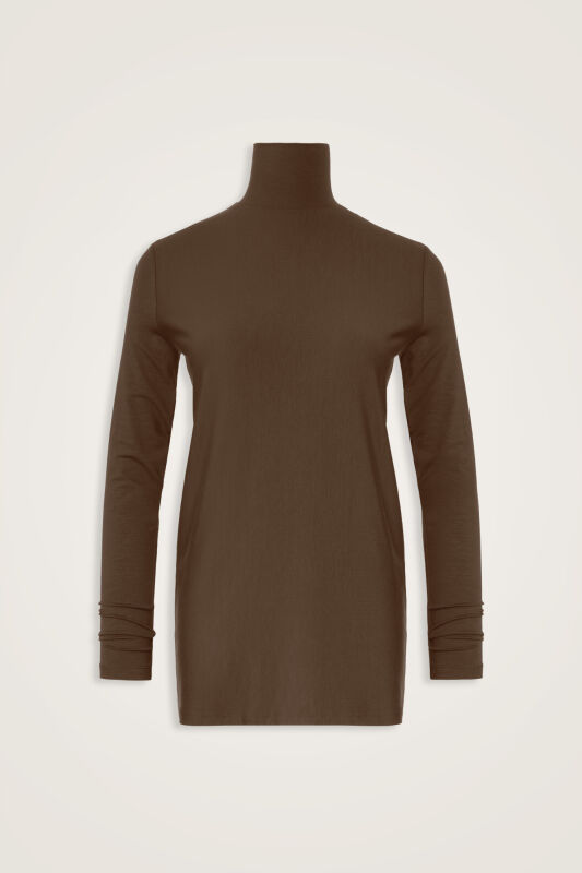 Solid Color Cappuccino Supreme Blouse - 1