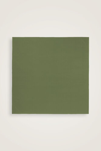 Solid Color Dark Green-Turquoise Double-Sided Silk Scarf - Imannoor (1)