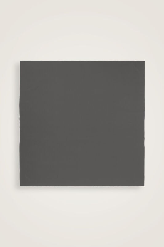 Solid Color Light Gray-Dark Gray Double-Sided Silk Scarf - 2