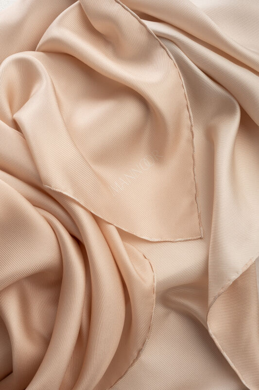 Solid Color Light Powder-Dark Powder Double-Sided Silk Scarf - 5