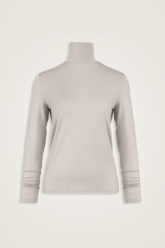 Solid Color Light Stone Short Supreme Blouse 