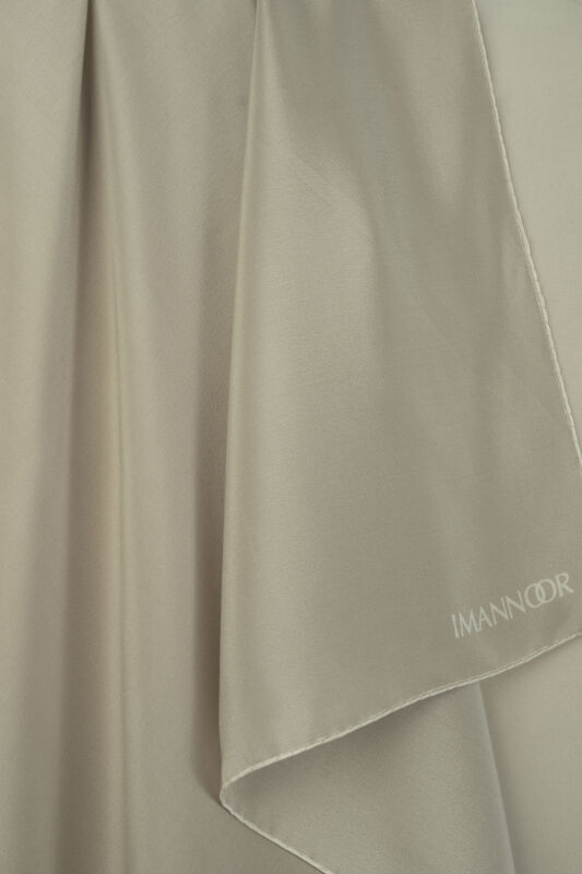 Solid Color Mink Crepe Silk Scarf - 4