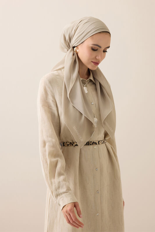 Solid Color Mink Crepe Silk Scarf - 5