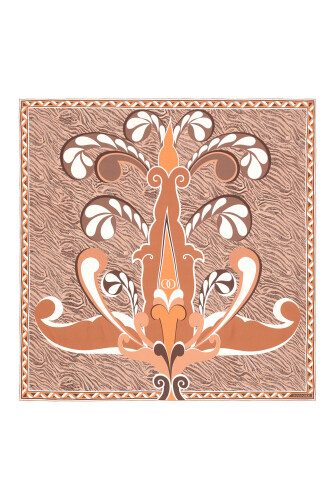 Spear Silk Scarf Beige - 2