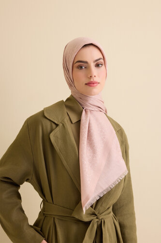 Starry Night Dark Powder Cotton Silk Shawl - 3