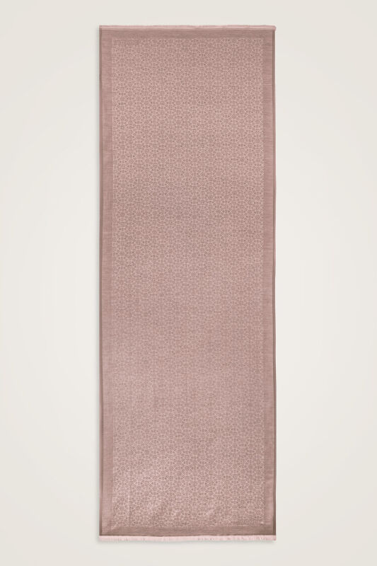 Starry Night Dark Powder Cotton Silk Shawl - 2