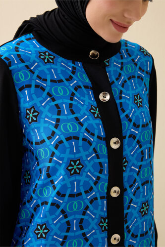 Starry Night Navy Blue Knit Cardigan - 3