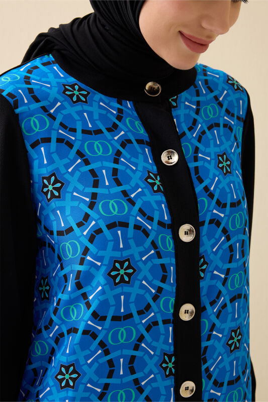 Starry Night Navy Blue Knit Cardigan - 3