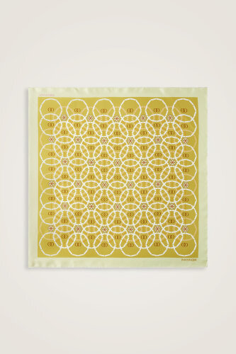 Starry Night Nile Green Double-Sided Twill Silk Scarf - 2