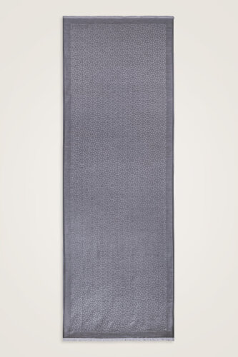 Starry Night Petrol Cotton Silk Shawl - 2