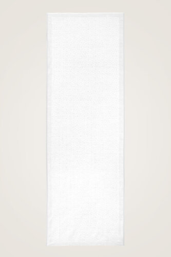 Starry Night White Cotton Silk Shawl - 2