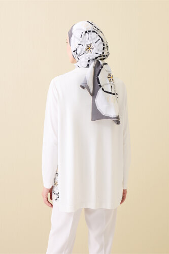 Starry Night White Knit Cardigan - 7