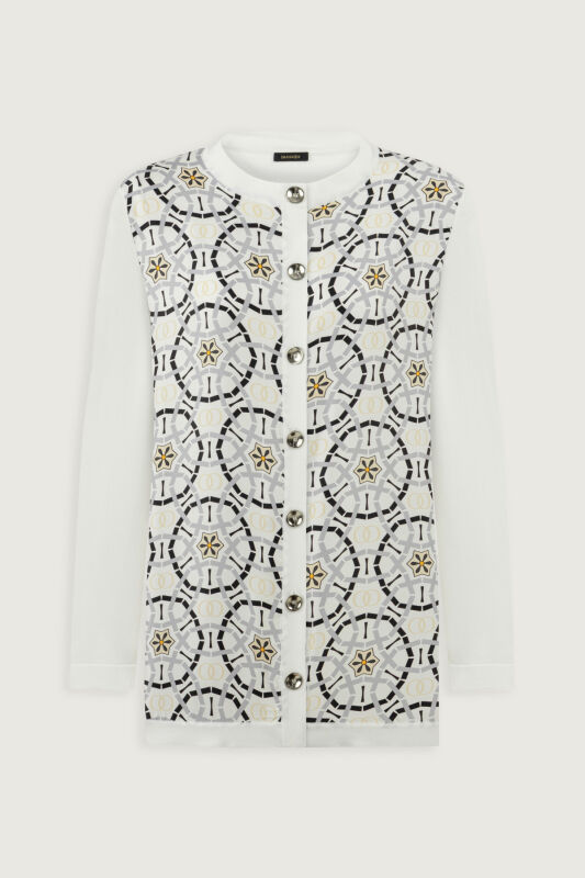 Starry Night White Knit Cardigan - 2