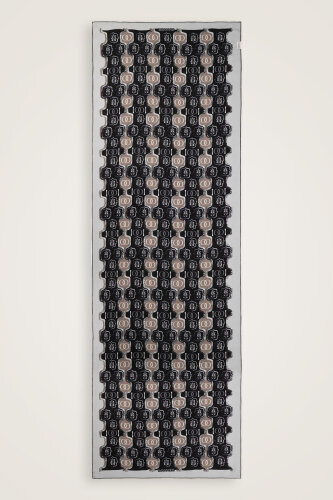 Stepup Black-Grey Silk Dress Shawl - 2