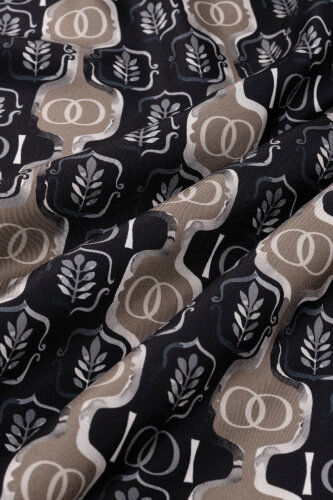 Stepup Black-Grey Silk Scarf - Imannoor (4)
