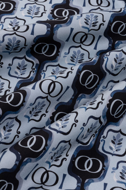 Stepup Blue Silk Scarf - 4