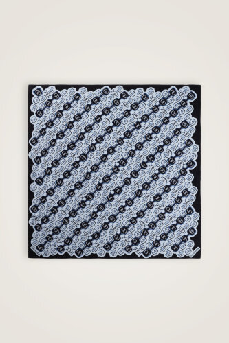 Stepup Blue Silk Scarf - 2