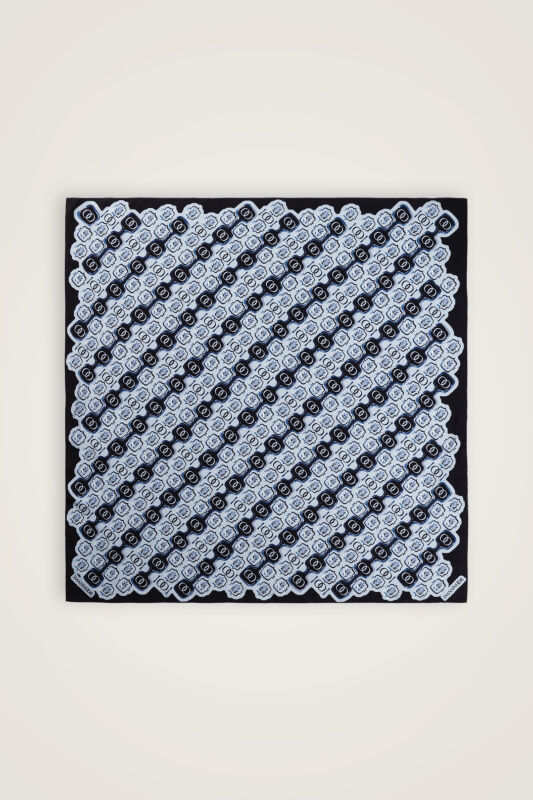 Stepup Blue Silk Scarf - 2