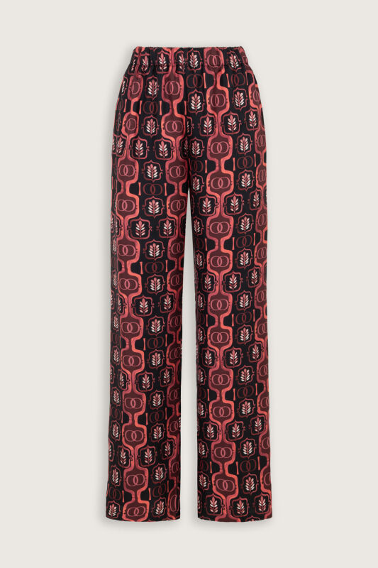 Stepup Burgundy Silk Pajama Pants - 2
