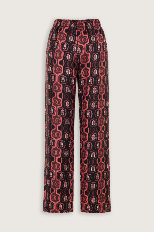 Stepup Burgundy Silk Pajama Pants - 4