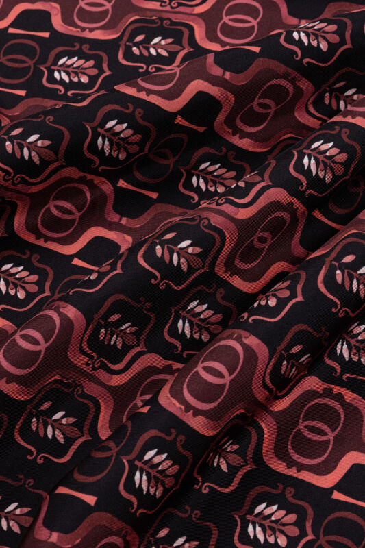 Stepup Burgundy Silk Scarf - 4