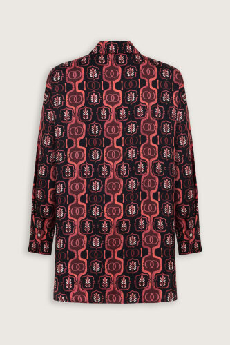 Stepup Burgundy Silk Shirt Pajamas - 4