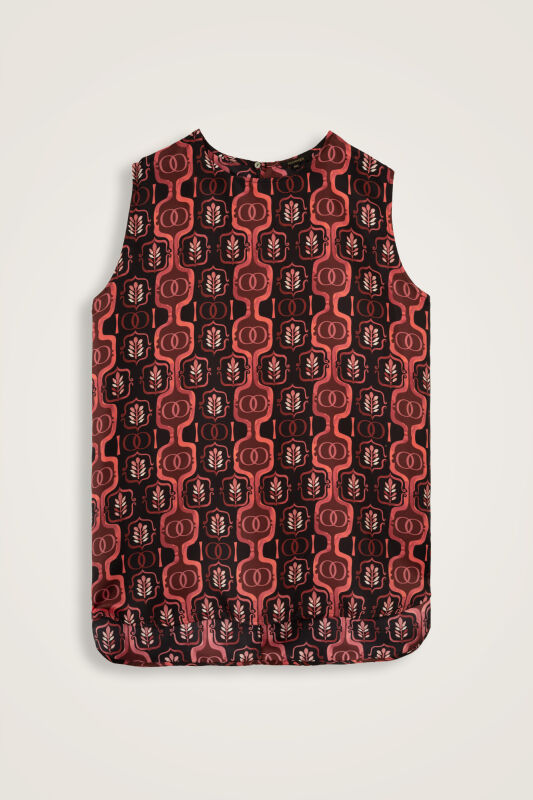 Girdap Burgundy Silk Undershirt - 1