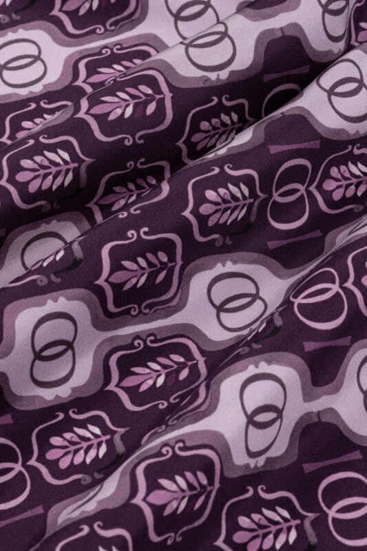 Stepup Damson Silk Scarf - 4