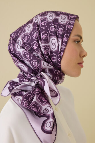 Stepup Damson Silk Scarf - 5