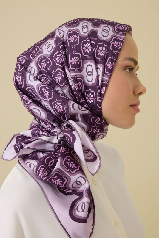 Stepup Damson Silk Scarf - 5
