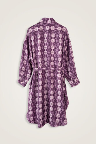 Vordap Plum Silk Long Shirt - 4