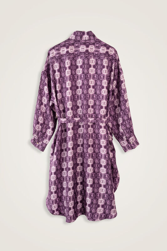 Vordap Plum Silk Long Shirt - 4