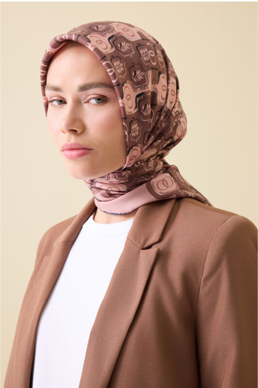 Stepup Powder Silk Scarf - 1